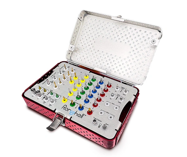 Kit quirúrgico para implantes dentales RS